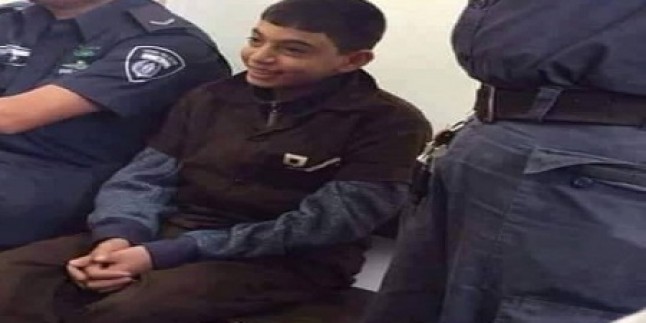 Siyonist İsrail Mahkemesi 14 Yaşındaki Filistinli Çocuğu 6.5 Yıl Hapis Cezasına Çarptırdı
