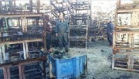 Siyonist İsrail Güçlerinin Attığı Bombalar Nablus Hali’nde Yangına Yol Açtı