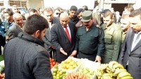 Suriye’nin Haseke valisi, çarşı pazarları denetledi