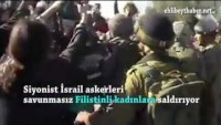 Video: Siyonist İsrail Askeri Filistinli Kadınlara Saldırıyor