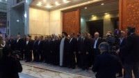 İran Cumhurbaşkanı Ruhani ve kabine üyeleri İmam’la misak tazeledi