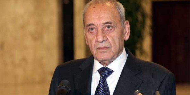 Lübnan Meclis Başkanı: Suriye’ye Karşı Askeri Müdahalenin Sonuçları Tehlikeli Olur