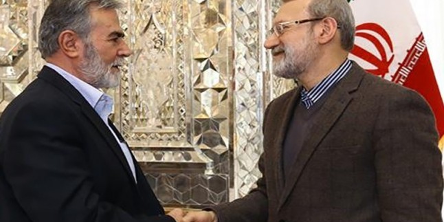 İran Meclis Başkanı, Filistin heyetiyle bir araya geldi