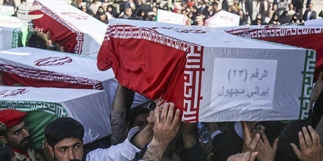 60 şehidin pak naaşları İran’a getirildi