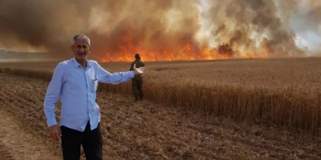 Filistinli Gençlerin Sınırın Diğer Yanına Gönderdiği Uçurtma Yangına Yol Açtı ​