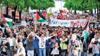 İsveç’te Siyonist İsrail protestosu