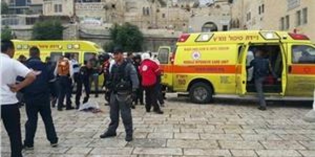 Kudüs’te Bu Sabah Meydana Gelen Eylemde 2 Siyonist Yaralandı