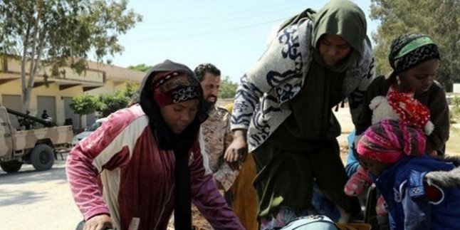 Libyalı 13 bin aile Trablus’taki çatışmalardan dolayı kenti terketti