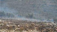 Siyonist İsrail Güçleri Kuzey El-Ağvar’da Onlarca Dönüm Mera Alanını Ateşe Verdi