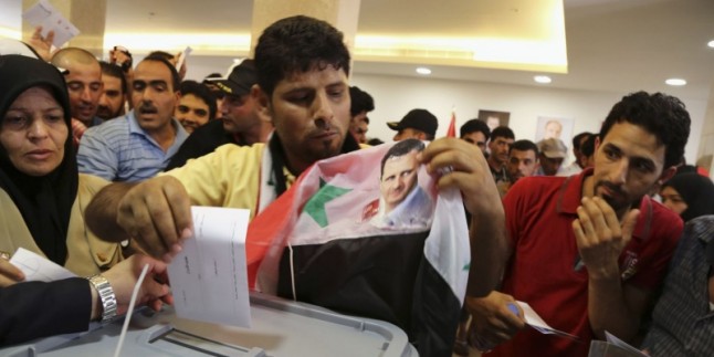 Suriye parlamento seçimlerine katılım %60