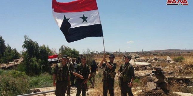Suriye Ordusu Terörden Arındırılan Hmeydiye Köyüne Girdi