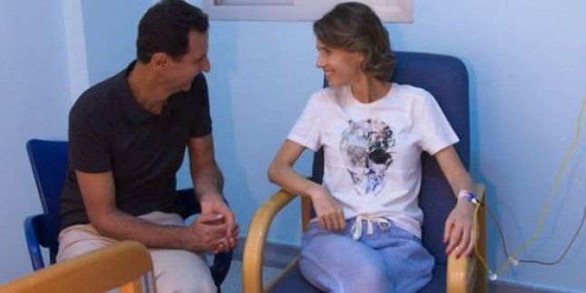 Kanser teşhisi konulan Esma Esad Suriyelilere seslendi: Kararlılığım, sizin kararlılığınızdan geliyor