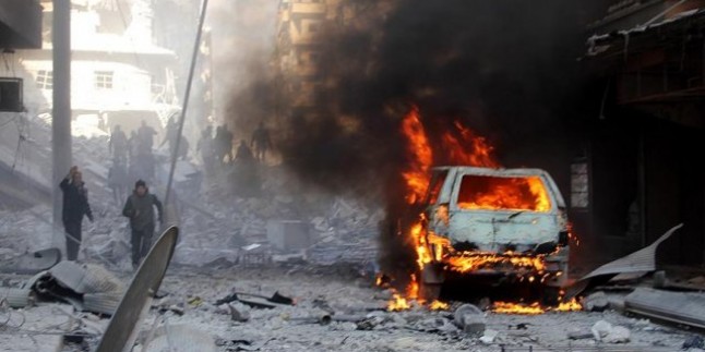 Halep’teki teröristler sivil halka bomba yağdırdı