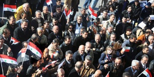 Şam’da Fua ve Keferya halkına destek gösterisi düzenlendi