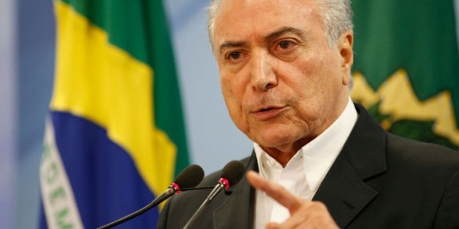 Brezilya halkının yüzde 97’si Başkan Temer’e karşı çıkıyor