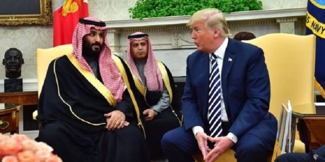 Siyonist Trump, Arabistan veliahtıyla görüşmesinde, İran aleyhindeki iddialarını tekrarladı