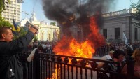 Ukrayna’da Ekonomik Kriz Protesto Edildi