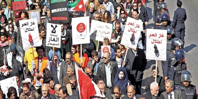 Ürdün’de Siyonist İsrail karşıtı gösteri düzenlendi