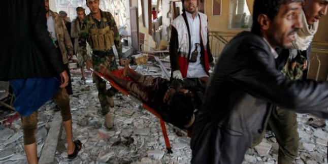 Suud Rejimine Bağlı Uçakları Mazlum Yemen Halkını Bombaladı