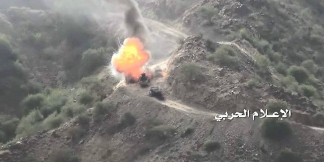 Yemen Hizbullahı Suud Güçlerine Ait 3 Askeri Aracı İmha Etti