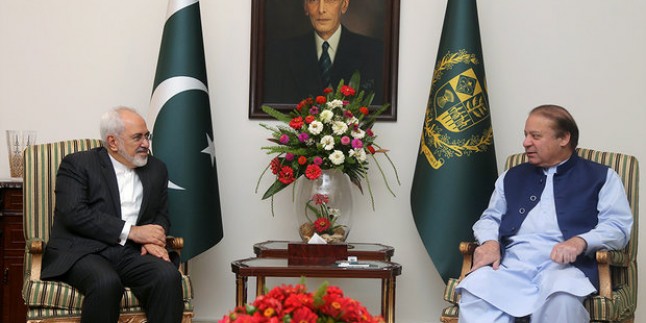 İran Dışişleri Bakanı Zarif, Pakistan Başbakanı Nevaz Şerif ile görüştü